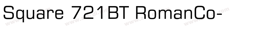 Square 721BT RomanCo字体转换